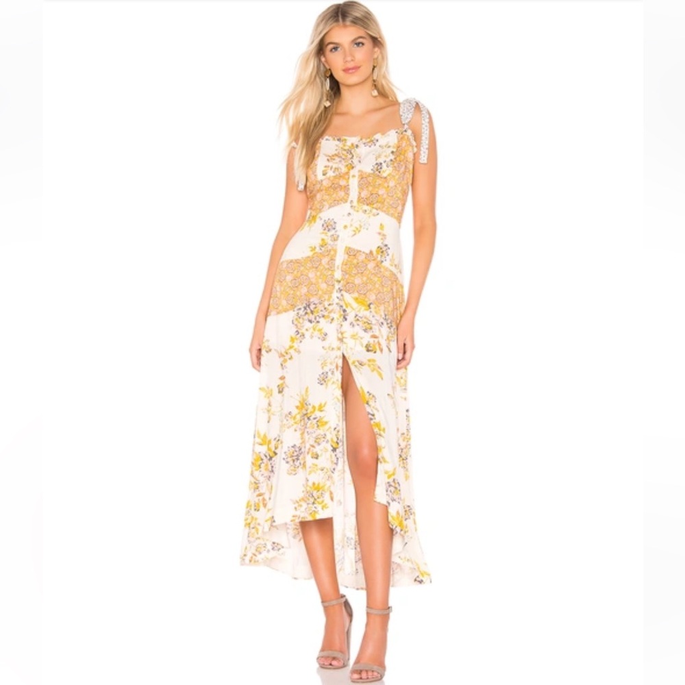 Free People Lover Boy Maxi Dress in Light Neutral size 2. Worn once